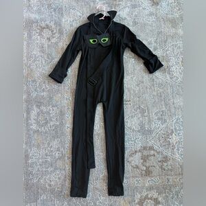 Black Costume with Green Eyes